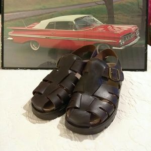 NC Club Made In Spain Leather Sandals Size 8